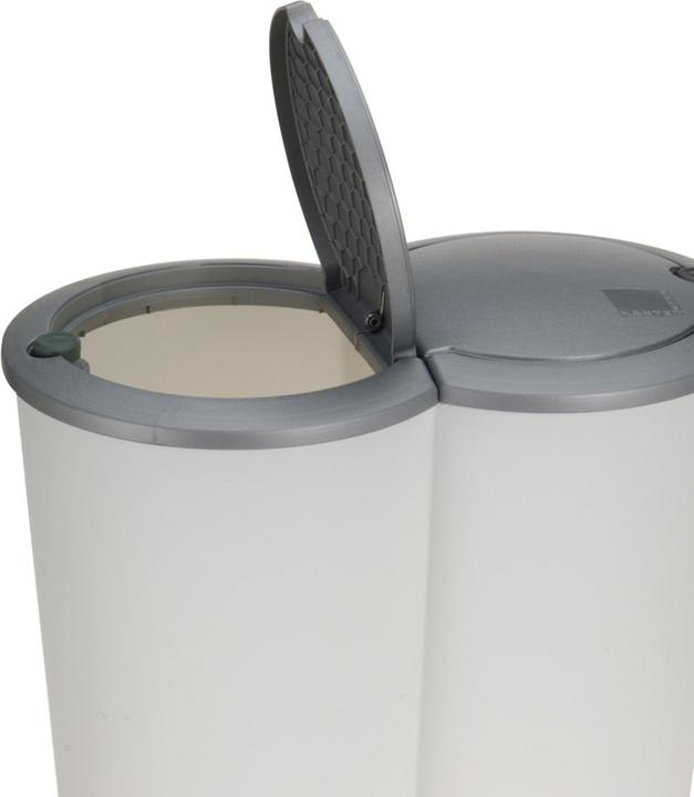 Produktbild Mojawo Duo Abfalleimer Mülleimer Mülltonne Mülltrenner Deckel 2x 25 Liter (25 l)
