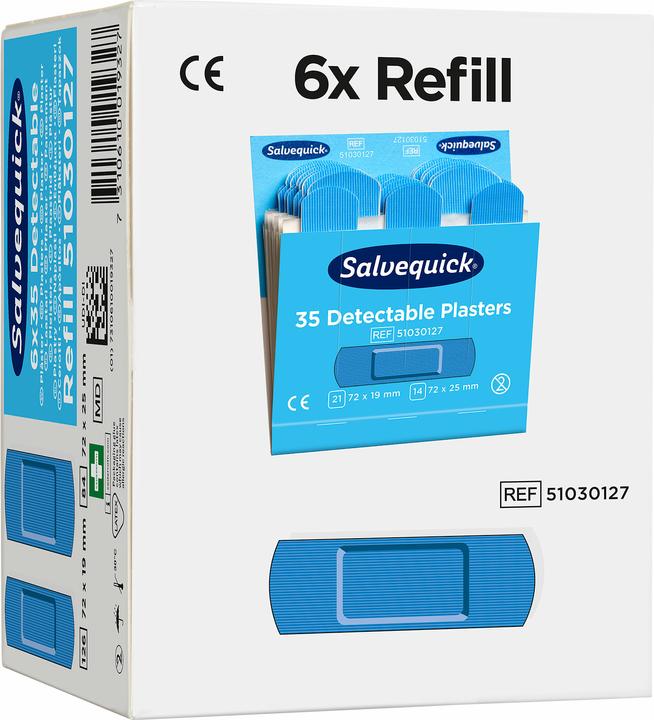 Produktbild Salvequick Pflasterstrips detectable (6 x)