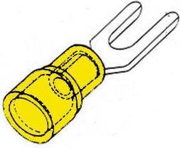 Image du produit Velleman Forked Spade Jaune 5.3Mm