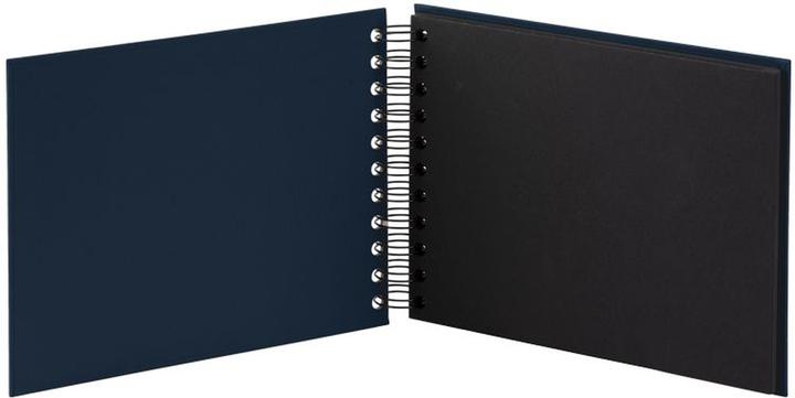 Produktbild Rössler Fotoalbum S.O.H.O. Navy Dunkelblau, Schwarze Seiten (19.5 x 14.5 cm)