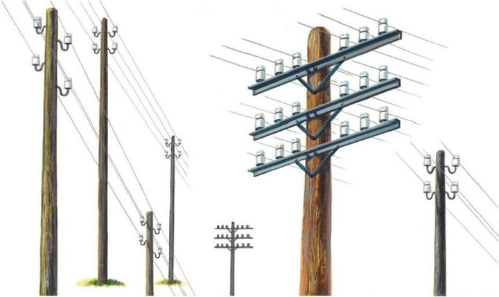 Actual product image Italeri Telegraph Poles