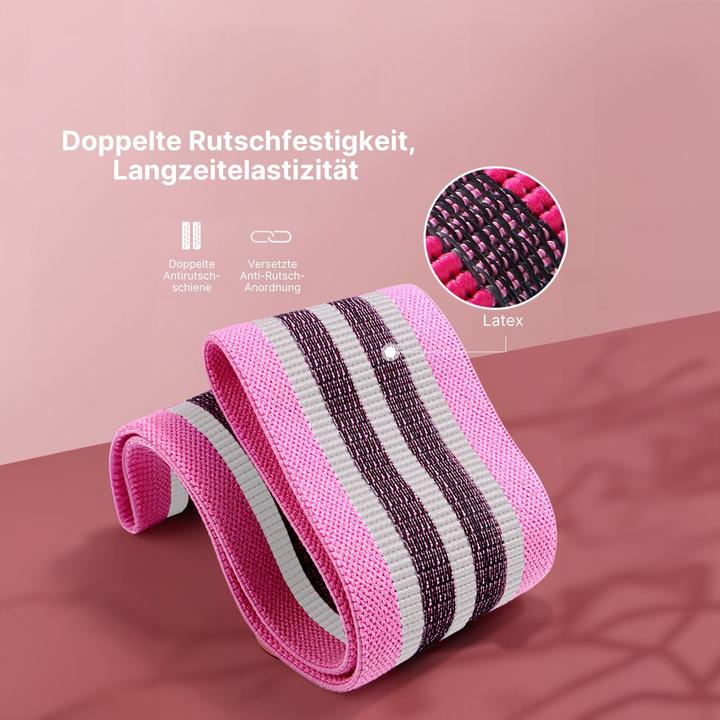 Image du produit Hermex Hip-Resistance-Band Booty-Band Glute-Band Bande de fitness Bande d'entraînement (0.37 m, Léger)