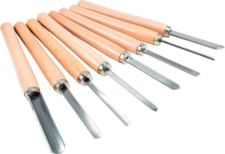 Image du produit Scheppach Jeu d'outils de tournage 8 pcs.