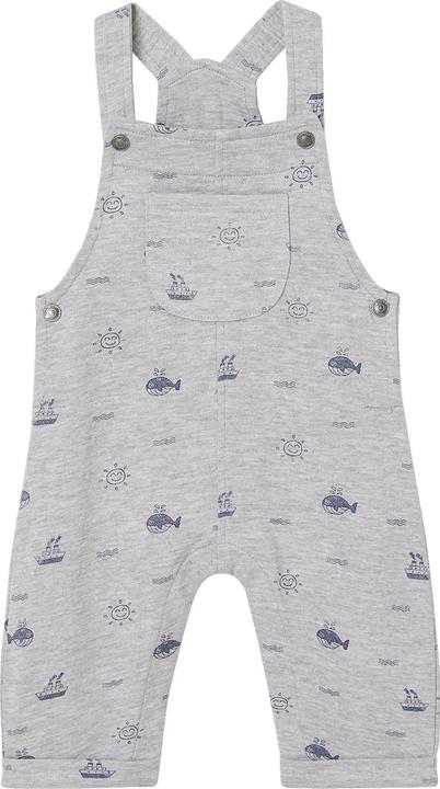 Actual product image Vertbaudet Baby Sweat-Latzhose, maritimer Print (104)
