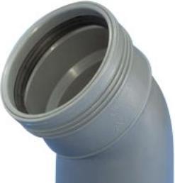 Wavin PP piegato a 45 gradi Ø 32 mm grigio