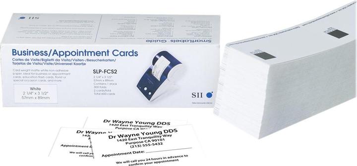 Actual product image Seiko Visiting visitor cards