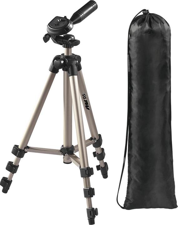 Actual product image Hama Star 5, aluminium, tripod, incl. 3-way head (Metal)