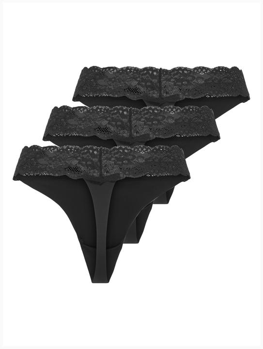 Immagine prodotto Only Onlchloe Lace S.S Thong 3-Pack Acc Noos (XS, confezione da 3)