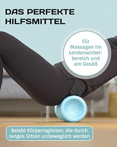 Produktbild Alopini Doppel-Faszienrolle mit 4 ergonomischen Wirkungsbereichen für Nacken, Rücken, Gesäss und Beine.