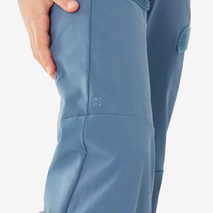 Actual product image Quechua Zip-Off-Hose Kinder Wandern - MH100 Easy blau (122)