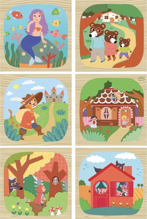 Produktbild Vilac Würfel Puzzle Märchen