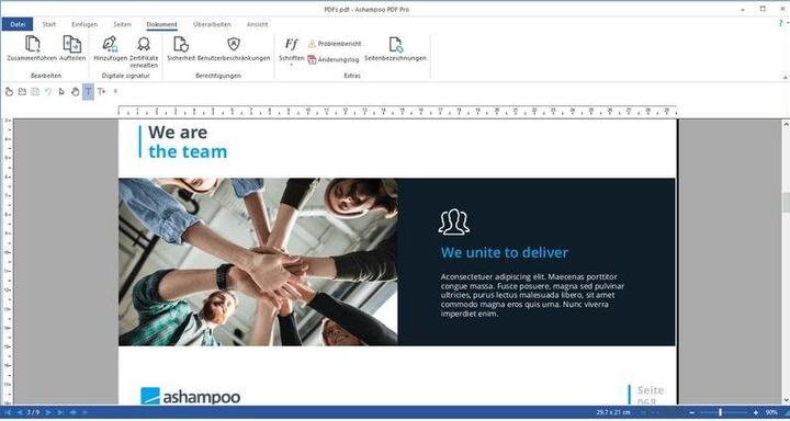 Produktbild Ashampoo PDF Pro 4 ESD, Vollversion, 1 PC, Produktfamilie (1 User, unbegrenzt)