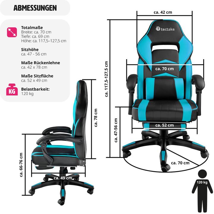 Produktbild tectake Racing Bürostuhl Comodo