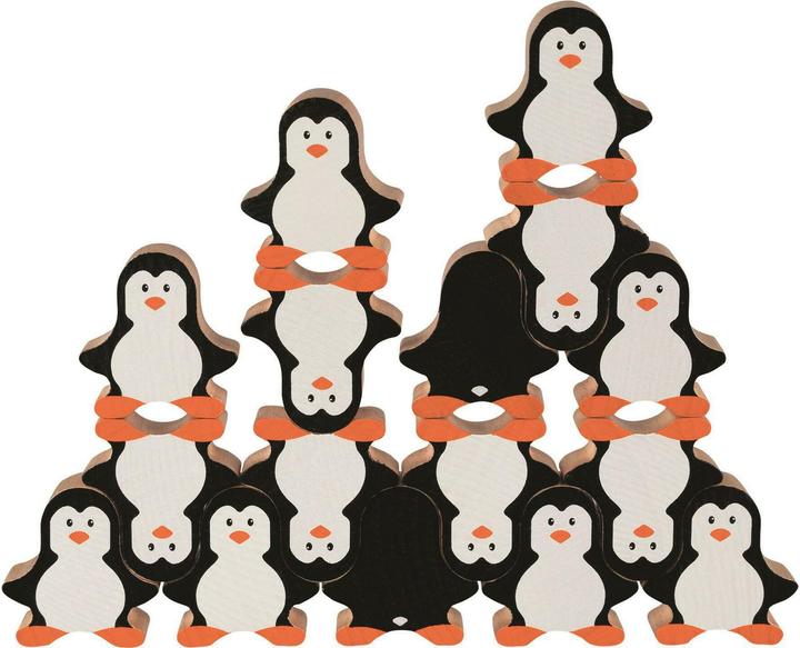 Image du produit Goki Jeu d'empilage de bois Pingouin (Multilingue)