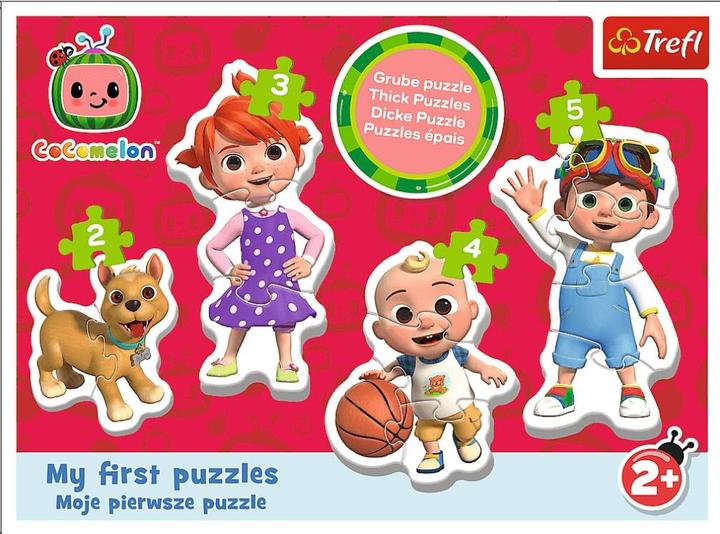 Productafbeelding Trefl Babypuzzel Cocomelon 4in1 (2,3,4,5 stuks) (14 onderdelen)