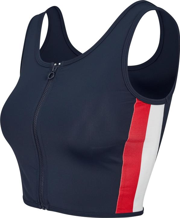 Actual product image Urban Classics Ladies Side Stripe Cropped Zip Top (S)