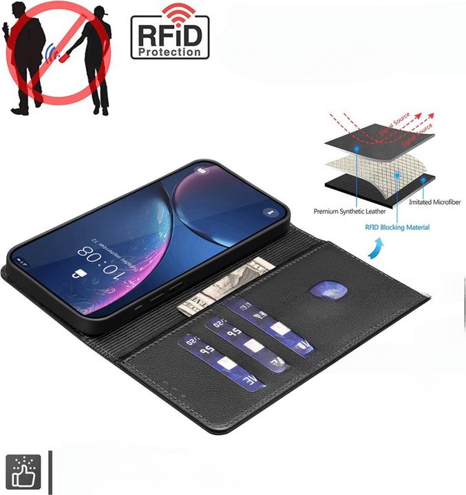 Produktbild Binfen Color Galaxy S25 / S24 - BINFEN Leder Etui Hülle mit RFID Blocker (Samsung Galaxy S24+, Samsung Galaxy S25)