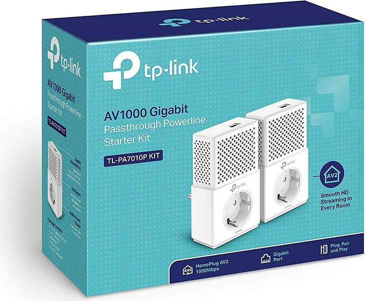 Immagine prodotto TP-Link TL-PA7010P KIT AV1000 POWERLIN (1000 Mbit/s)