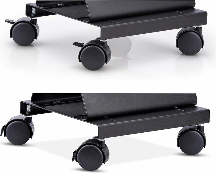 Produktbild StarTech com CPUMOBILESTND, Cart CPU-Halterung, Tower, 21 kg, Schwarz, Schraube, 4 Rad/Räder