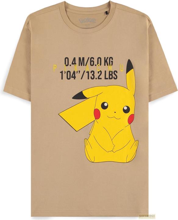 Difuzed Pokemon T-Shirt Beige Pikachu Grösse L (L)