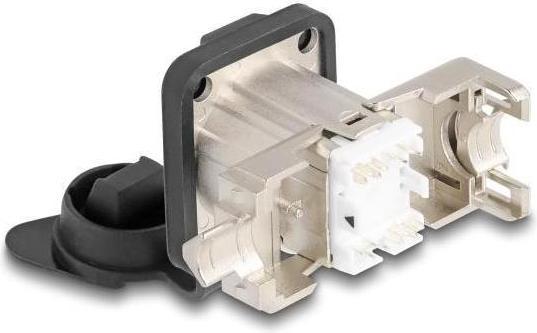 Image du produit Delock Prise RJ45 encastrée de type D avec connecteur LSA Cat.6A STP