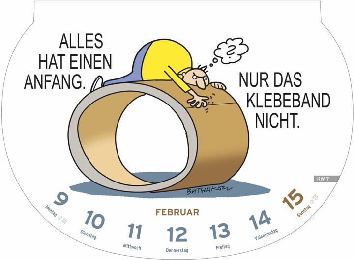 Produktbild Heye Bildkalender Dumme Sprüche (Harter Einband, Deutsch)