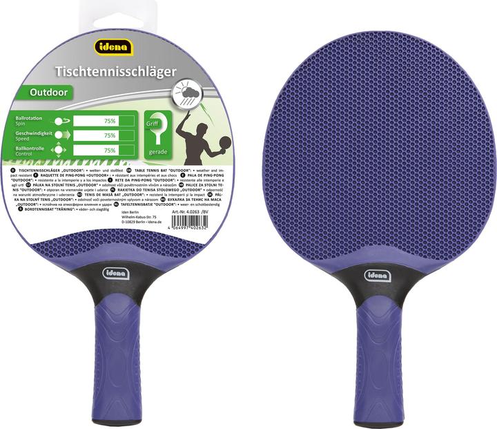 Idena Tischtennisschläger Outdoor Blau