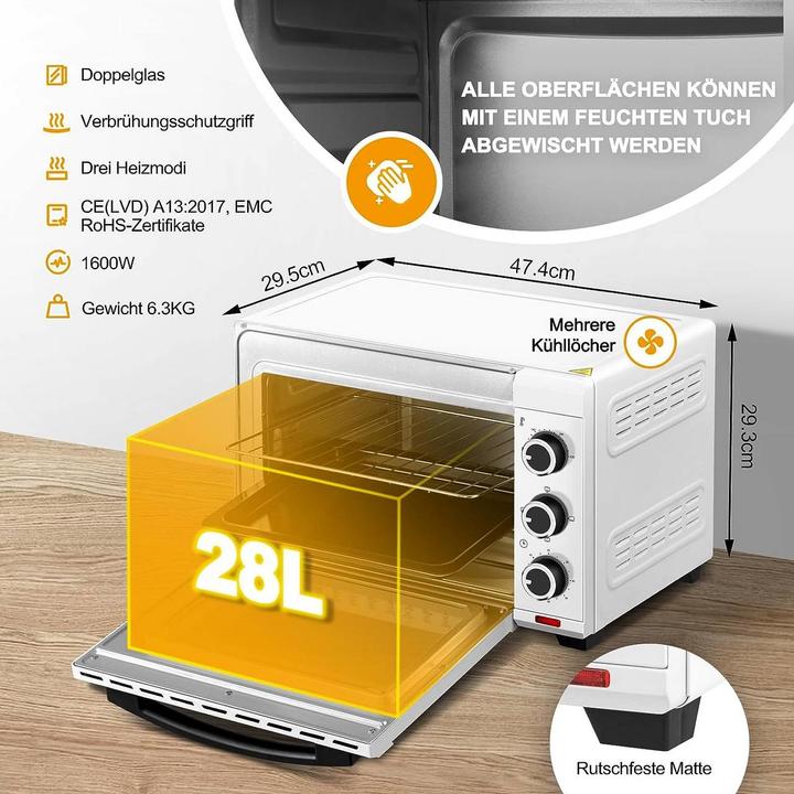 Actual product image Woltu Minibackofen