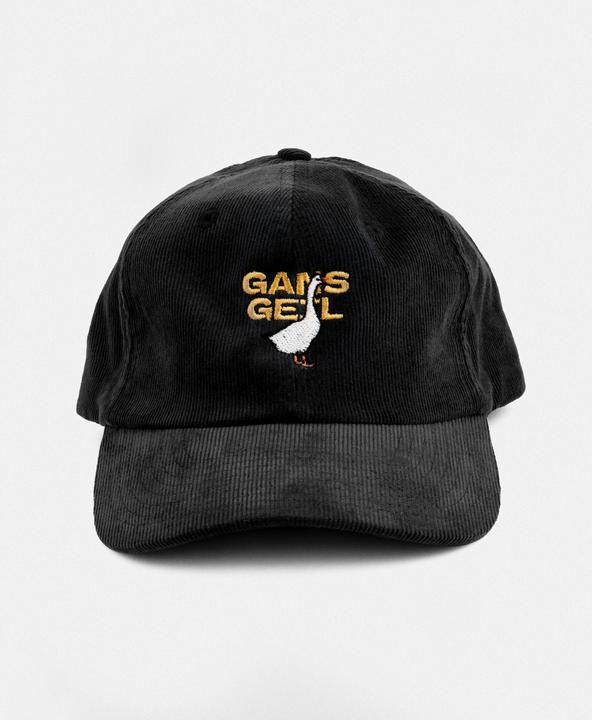 Actual product image Plakativ «Gans Geil» Corduroy Cap Black