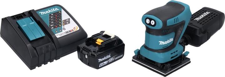 Actual product image Makita DBO480RG1 Cordless Finishing Sander 112 x 102mm 18V + 1x Battery 6.0Ah + Charger (Sander)