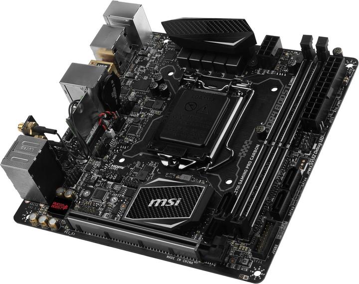 Actual product image MSI Z270I Gaming Pro Carbon AC (LGA 1151, Intel Z270, Mini-ITX)