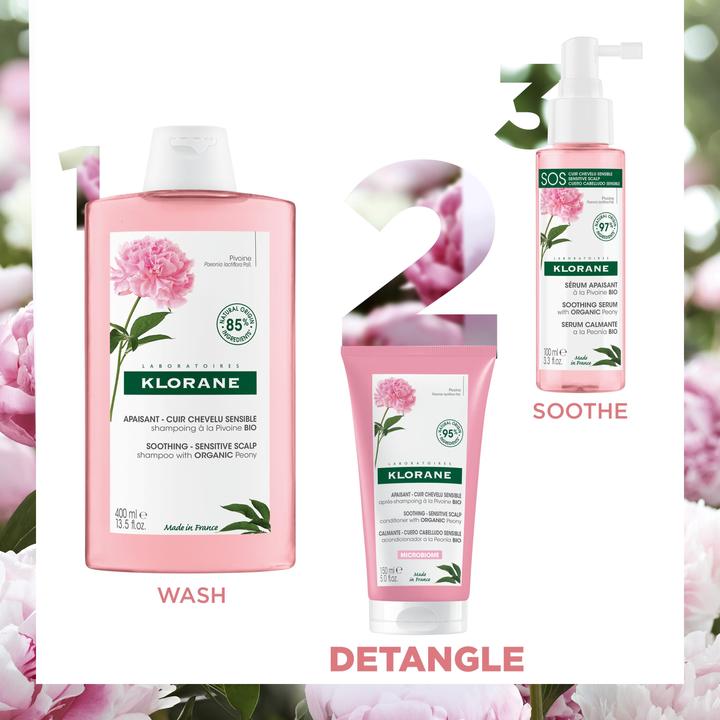 Produktbild Klorane Beruhigende Pflegespülung mit BIO-Pfingstrose (50 ml)