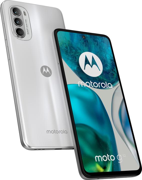 Motorola Moto G52 (128 GB, Porcelain White, 6.60", Dual SIM, 50 Mpx, 4G)