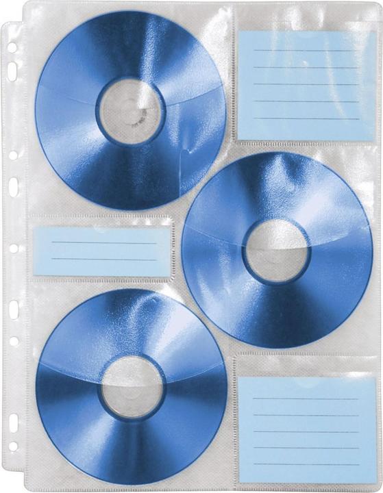 Image du produit Hama 1x10 pochettes d'index pour CD-ROM