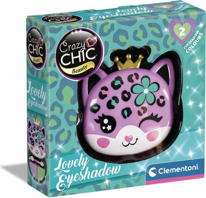 Produktbild Clementoni 18822 Crazy Chic – Lovely Eyeshadow: Leopard – Lidschatten-Make-up, sicher und hypoallerg