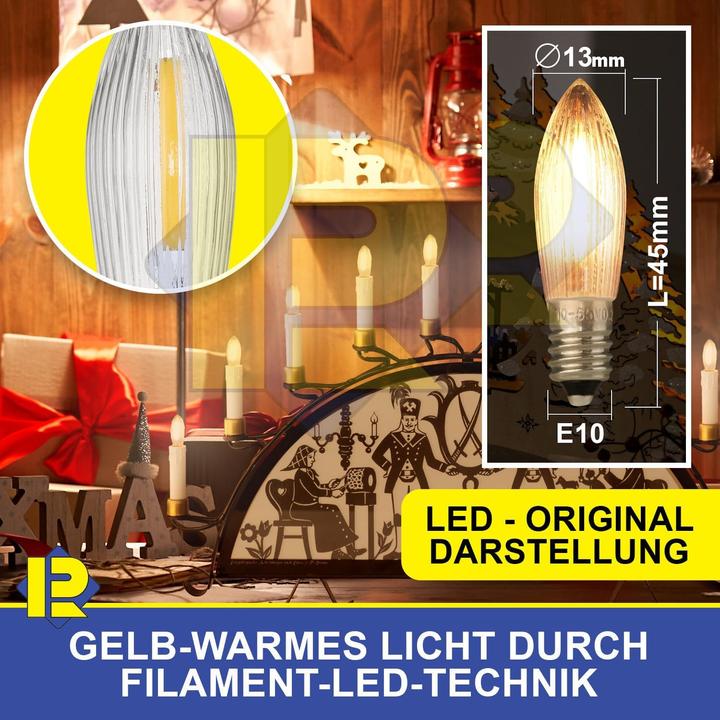 Produktbild Schuerzenfabrik LED-Spitzkerzen (10 x)