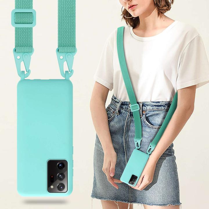 Actual product image Cadorabo TPU Cover Mobile Phone Chain Liquid (Samsung Galaxy Note 20+)
