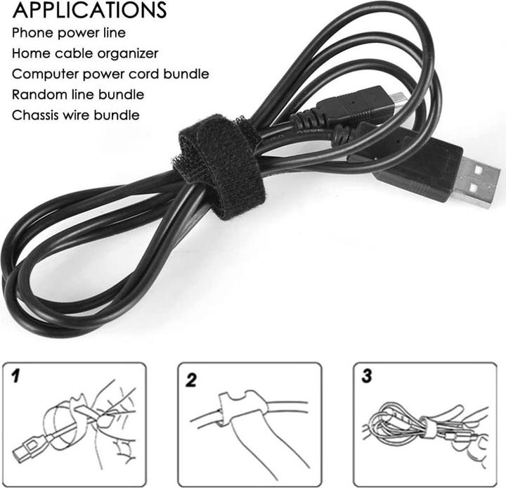 Image du produit Techly 109528 (Serre-câbles velcro, 12 mm, 10 pcs)