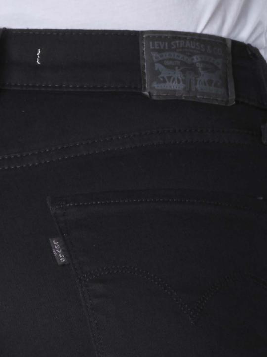 Actual product image Levis 724 Jeans High Rise Straight soft black (W28/L32)