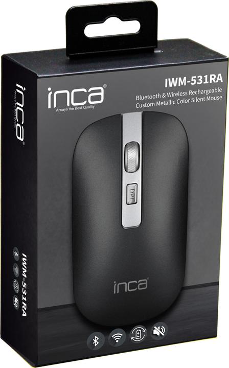 Actual product image Inca Mouse IWM-531RA Bluetooth & Wirel.,Battery,Spec.Metallic (Cable)