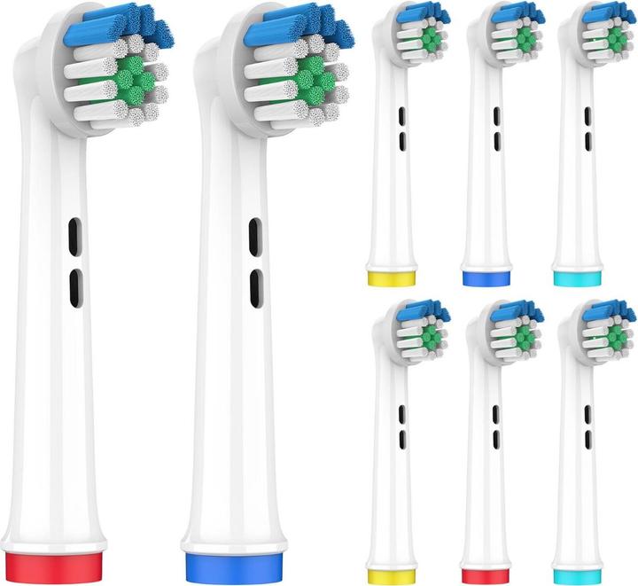 Actual product image Ora-Care Replacement brushes compatible with Oral-B Wide-Angle-Clean 8-pack (8 x)
