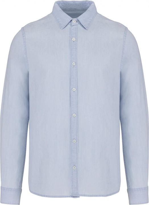 Kariban Ökologisch verantwortliches Hemd aus verwaschener Twill-Baumwolle (S)