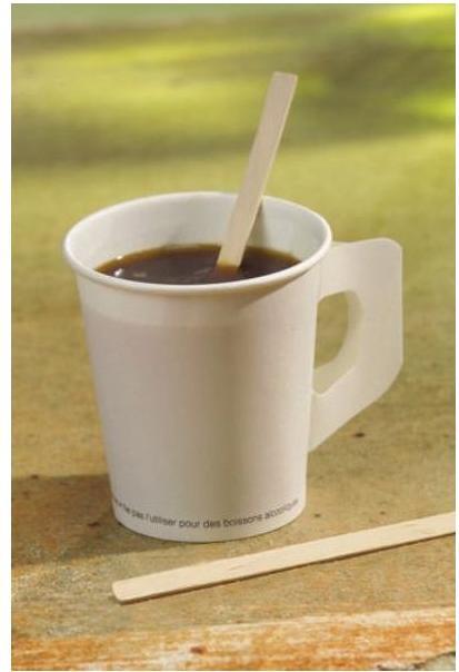 Produktbild Papstar Rührstäbchen Holz pure 14cm (1000 x)