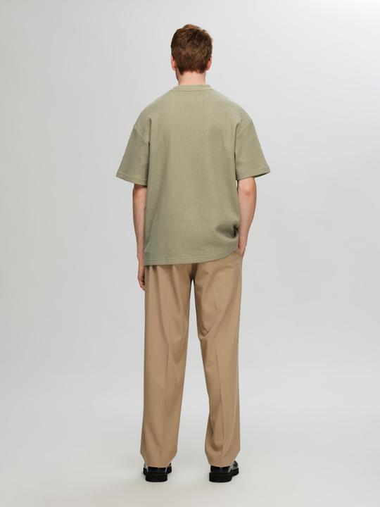 Produktbild Selected Homme Relaxed Fit Waffelmuster T-Shirt (S)