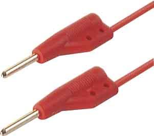 Hirschmann INJECTION-MOULDED MEASURING LEAD 2mm 50cm / RED (MVL 2/50)