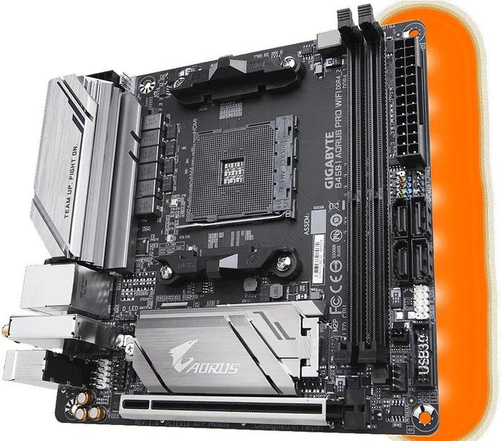 Produktbild Gigabyte B450 I Aorus Pro WiFi (AM4, AMD B450, Mini-ITX)