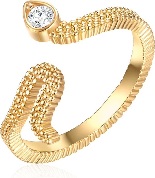 Produktbild Lulu & Jane Damen Ring Schlange Metall - 35798 (58)