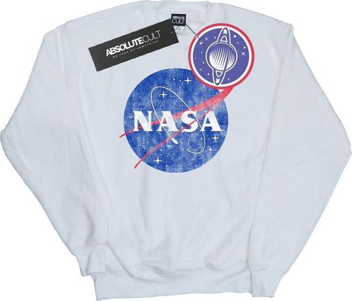 Nasa Classic Insignia Logo Distressed Sweatshirt (M)