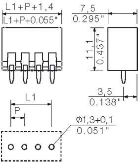 Produktbild Weidmüller Weidmller Leiterplattensteckverbinder Orange 1604470000 Inhalt: 100 St. (1604470000)