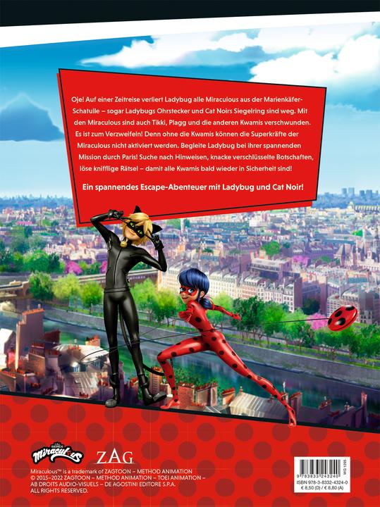 Actual product image Panini Miraculous ESCAPE - Die Suche nach den verlorenen Kwamis (German, Claudia weber, 2023)